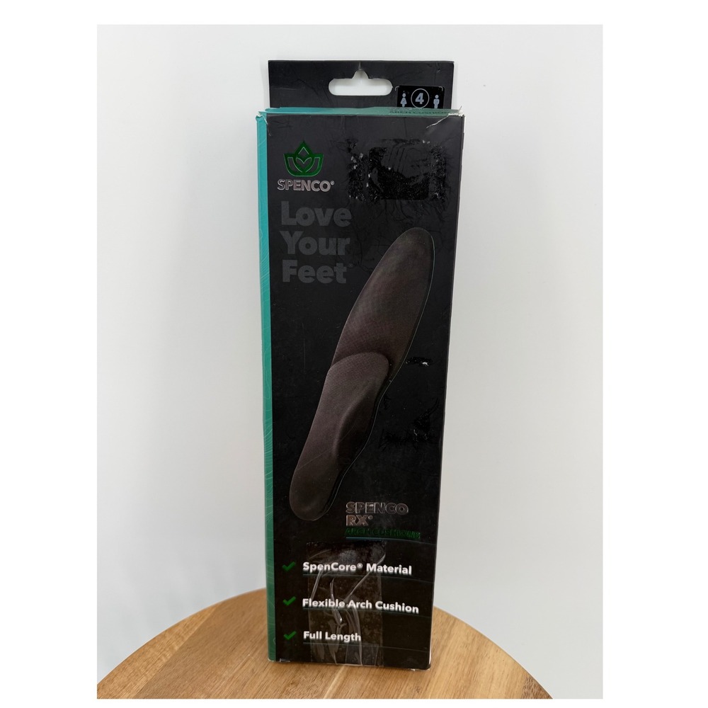 SPENCO RX Full Length Arch Support Insoles Size 4‎ Mens 10 115 Womens 11 125